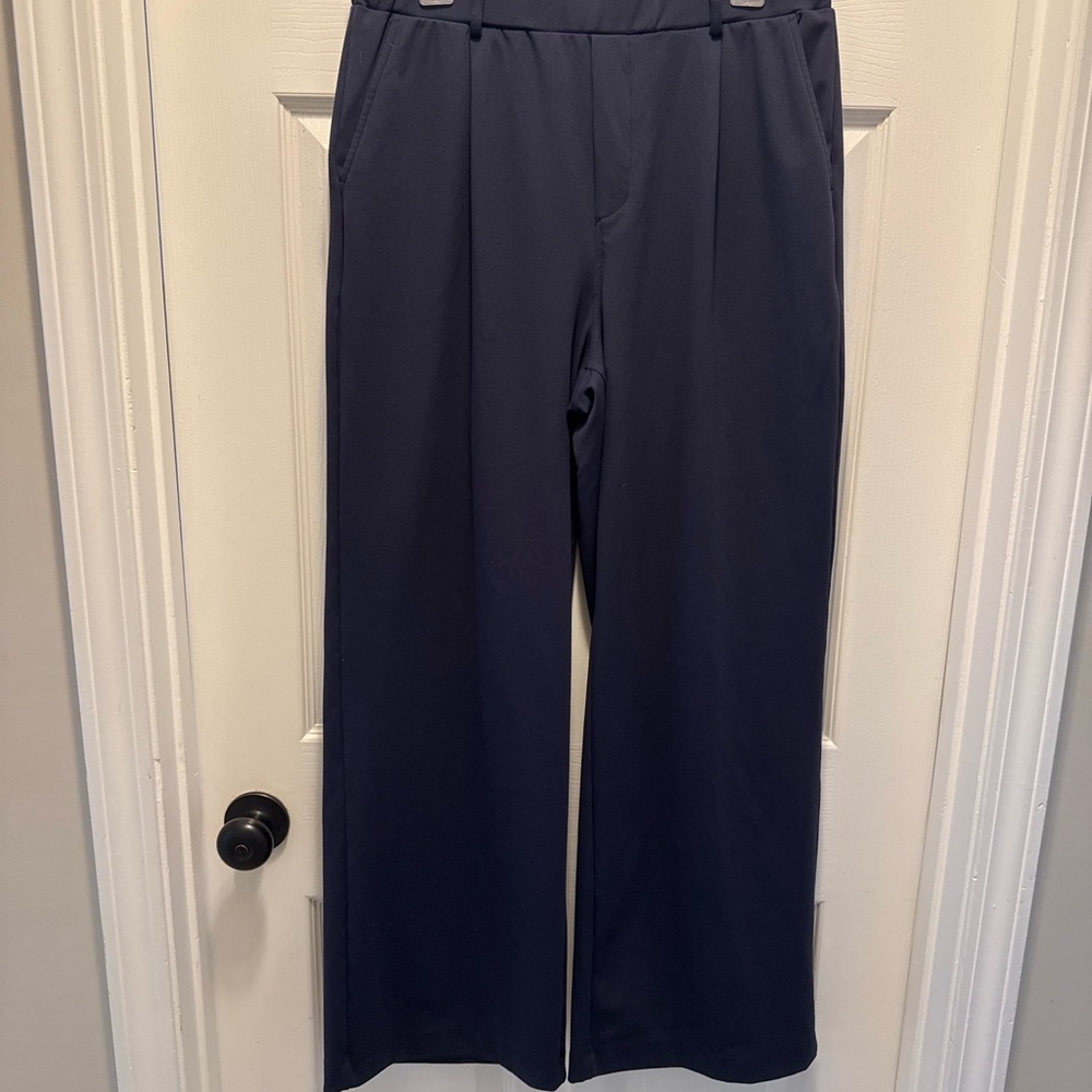Halara Navy Blue Dress Pants Work Trousers | Size L Regular